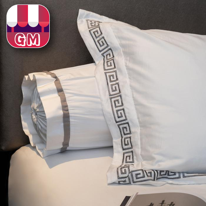 Kain sutra TC (Tetron Cotton) dengan beragam motif dan warna untuk grosir sprei murah secara online.